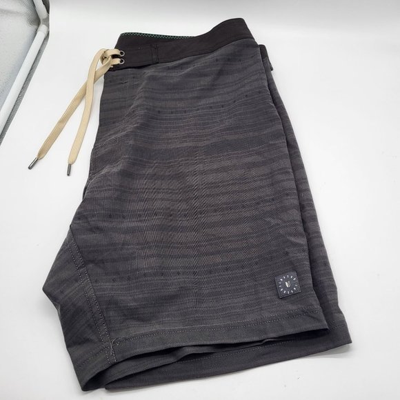 LINKSOUL Boardwalker Mens SZ 36 Hybrid Boardshorts Black Print NWT LS6111 - Picture 1 of 9